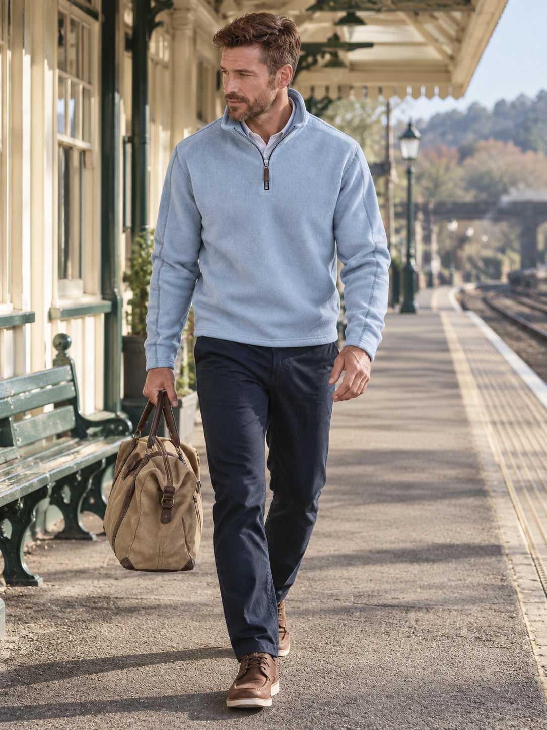Premium Thick Stand Collar Polar Fleece Pullover
