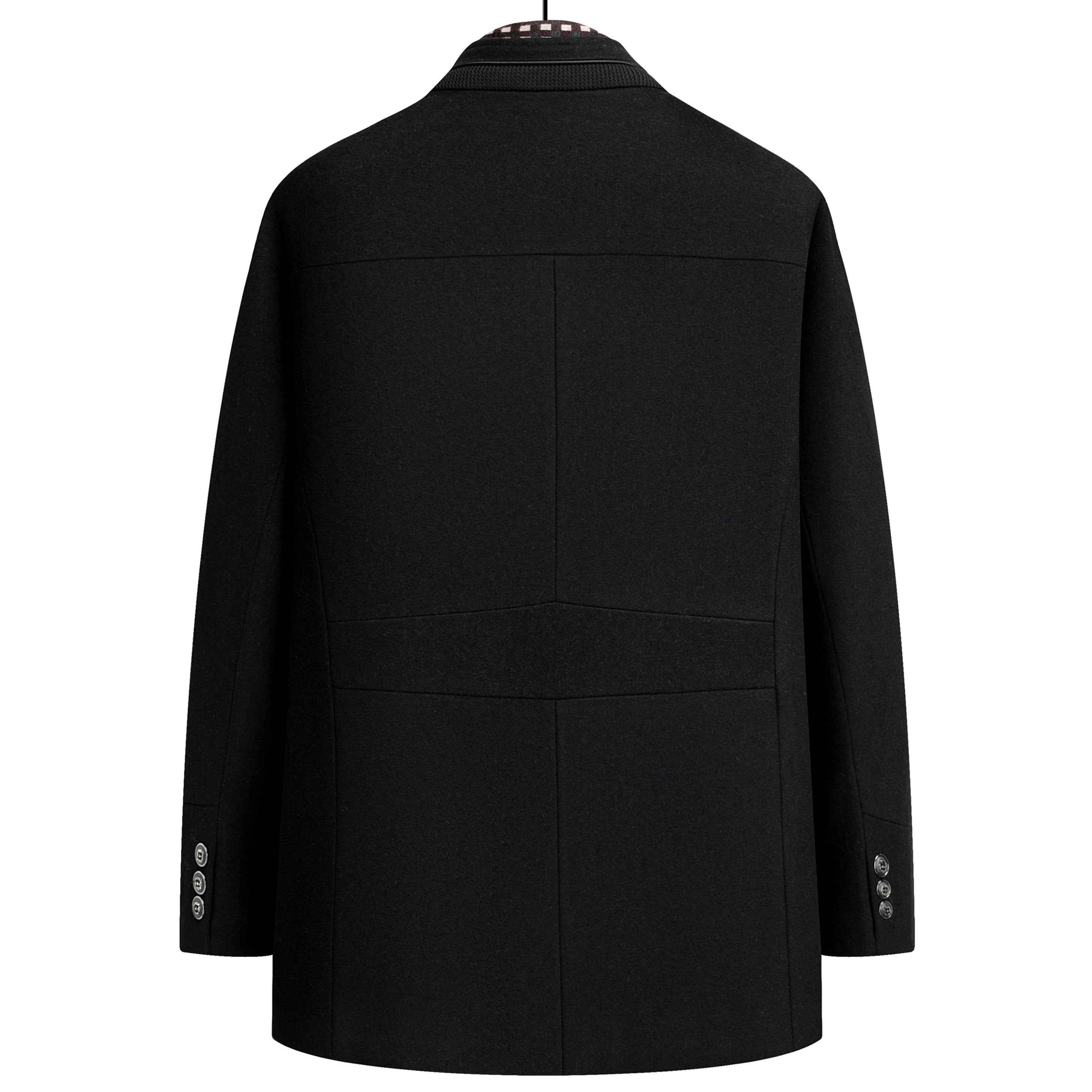 Men's Premium Thick Wool Coat With Detachable Scarf