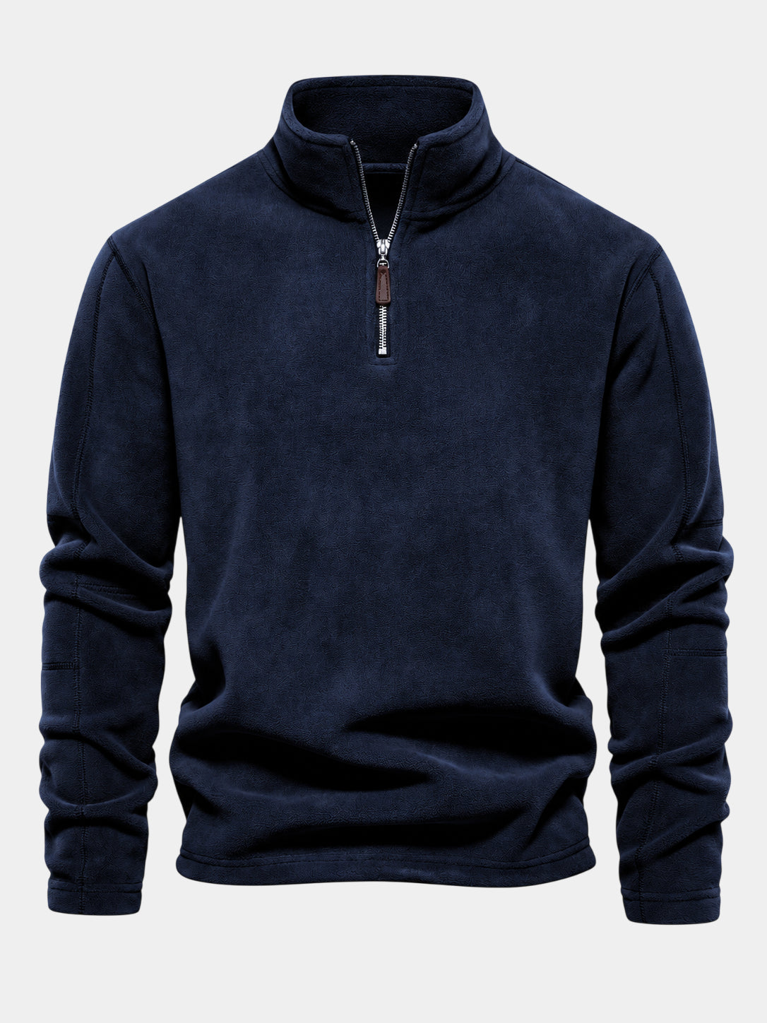 Premium Thick Stand Collar Polar Fleece Pullover
