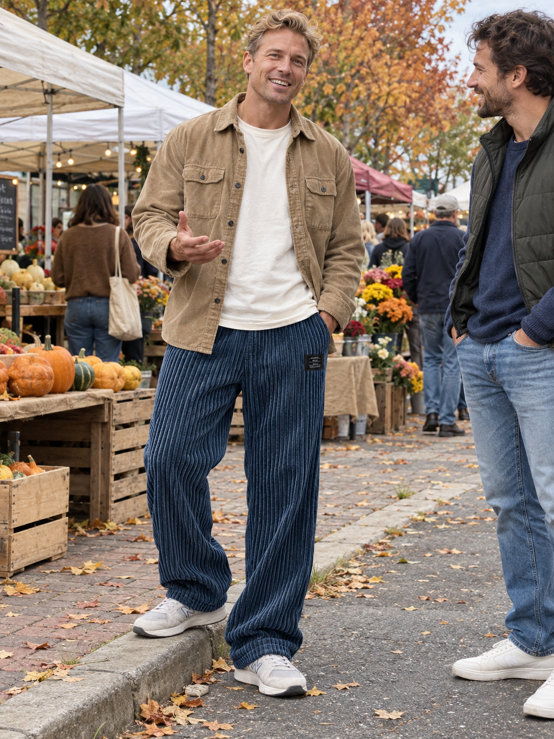 Relaxed Fit Thick Wide-Wale Corduroy Pants