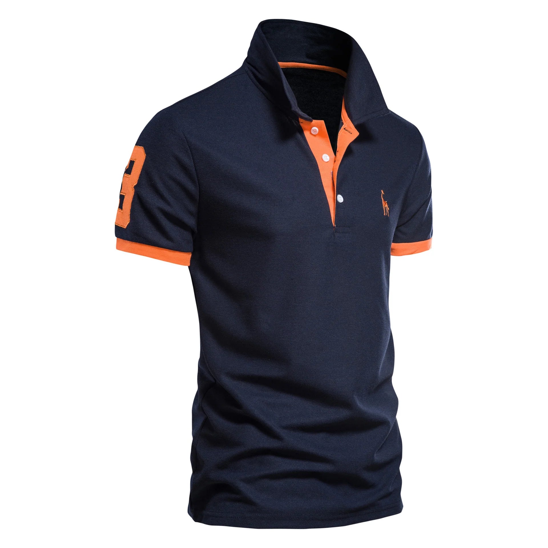 Men's Premium Cotton Blend Embroidered Polo Shirt