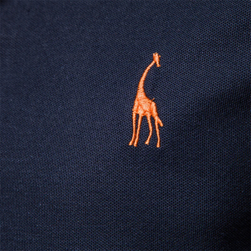Men's Premium Cotton Blend Embroidered Polo Shirt