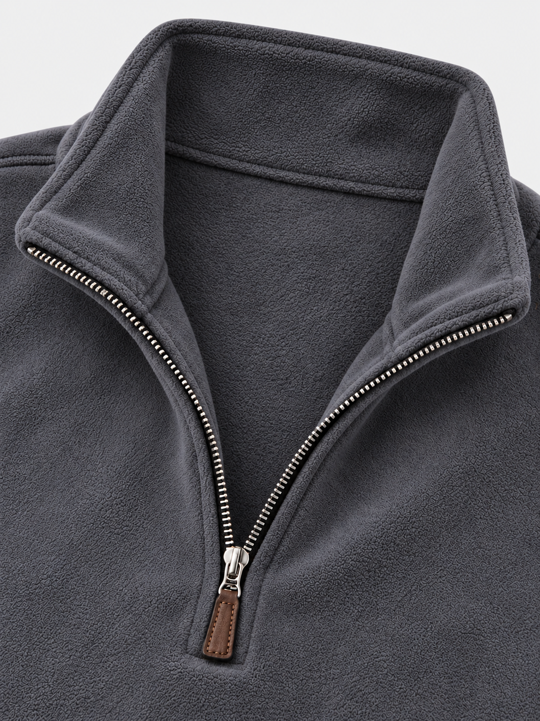 Premium Thick Stand Collar Polar Fleece Pullover