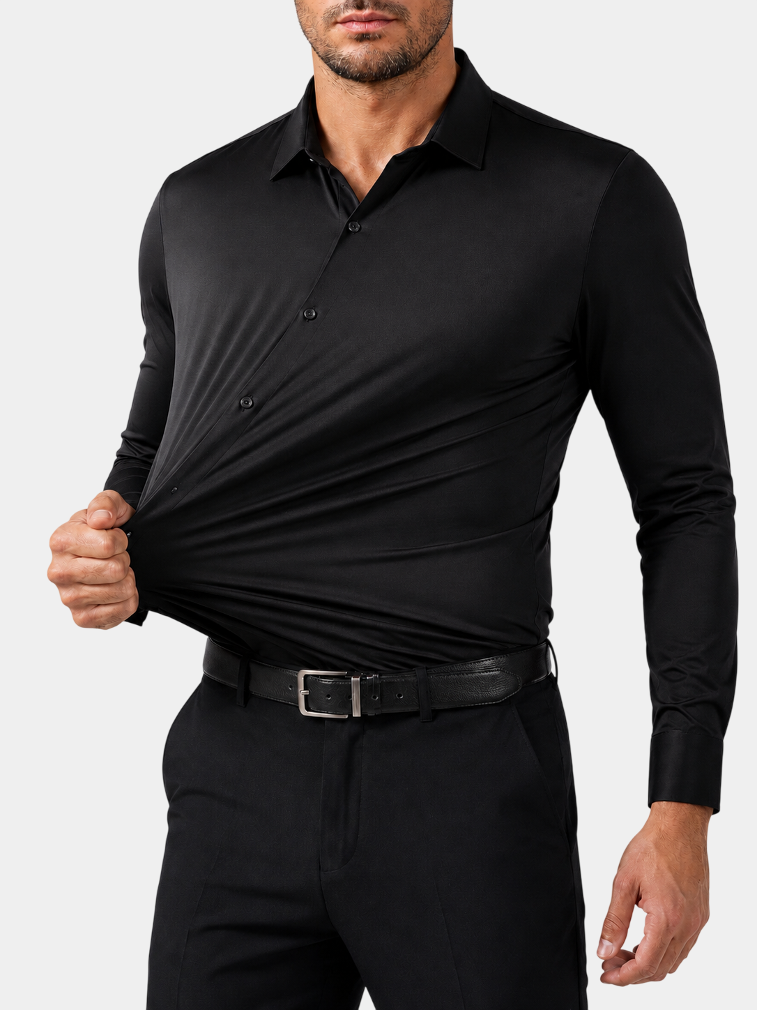 Premium 4-Way Stretch Wrinkle-Resistant Dress Shirt