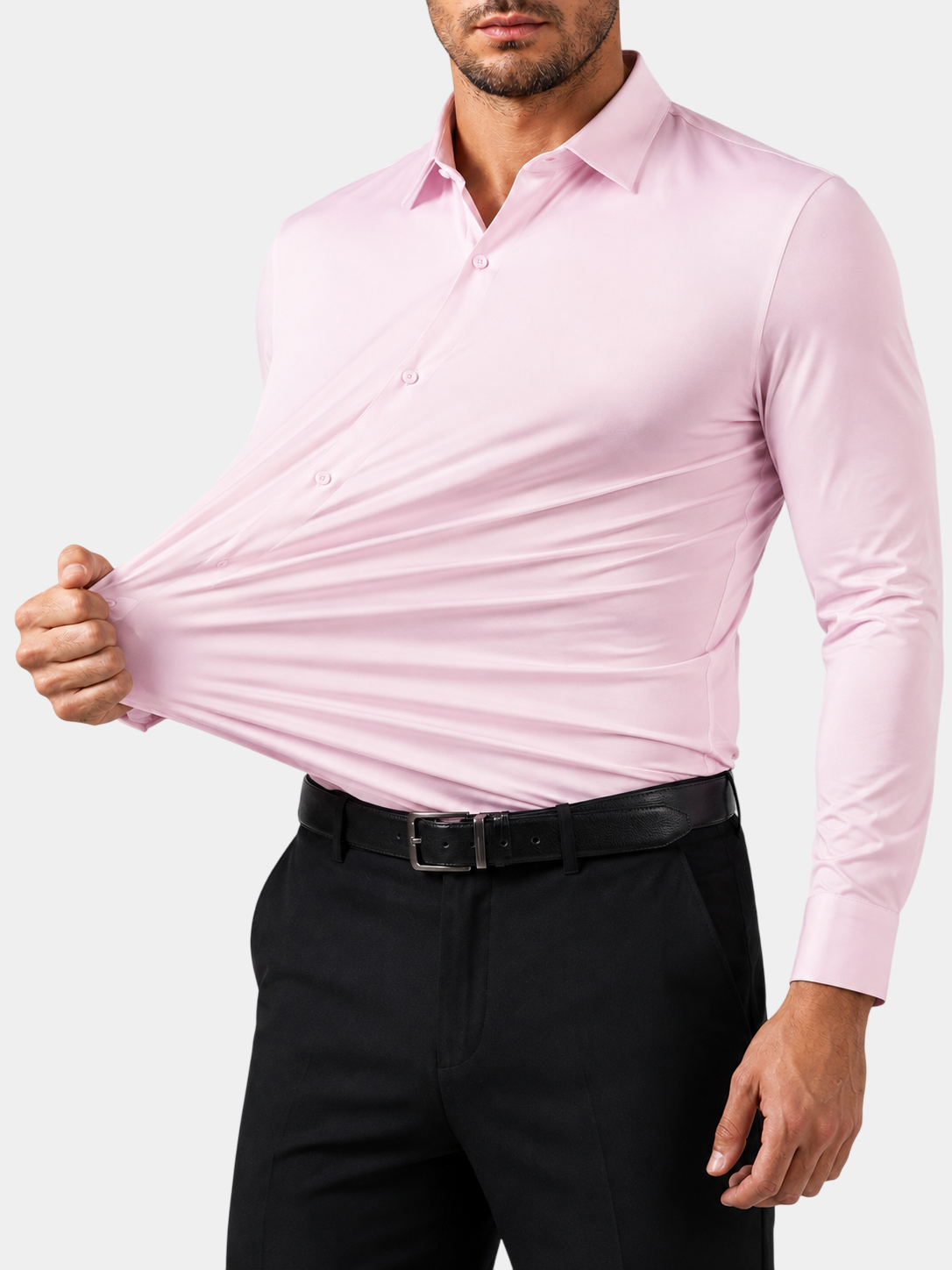 Premium 4-Way Stretch Wrinkle-Resistant Dress Shirt