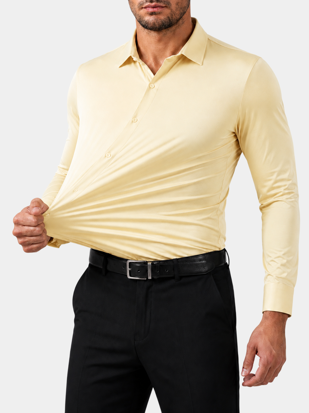 Premium 4-Way Stretch Wrinkle-Resistant Dress Shirt