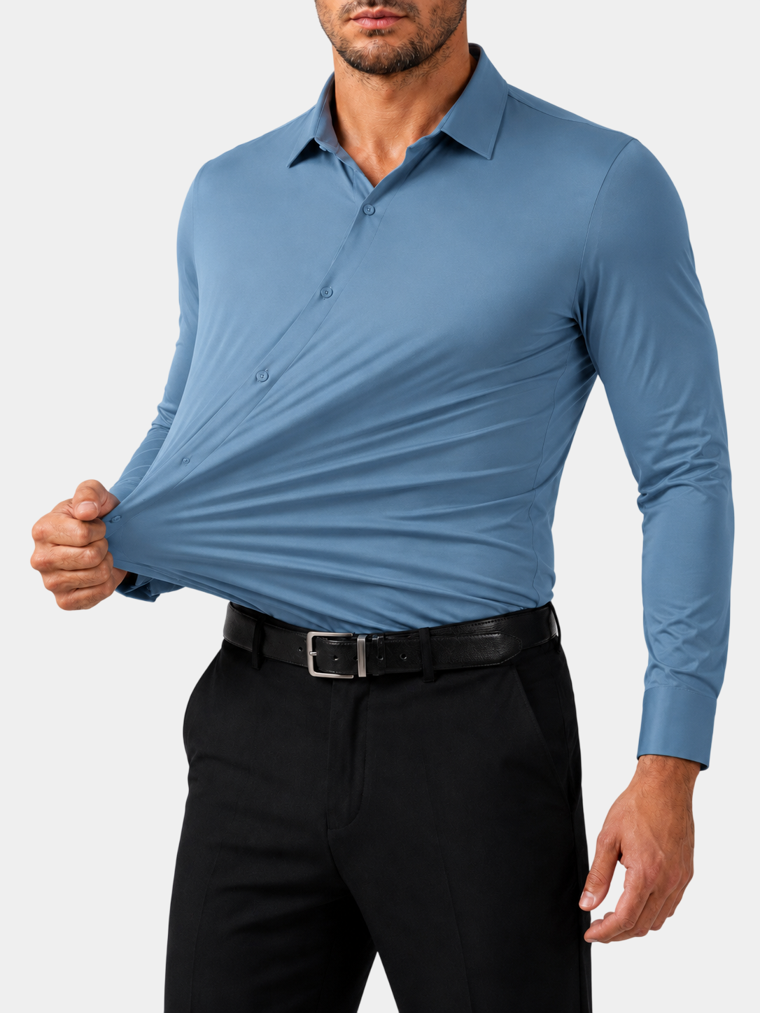 Premium 4-Way Stretch Wrinkle-Resistant Dress Shirt
