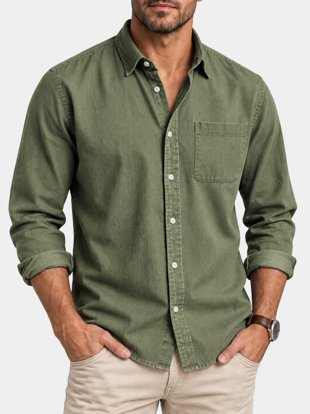 Premium Vintage Casual Long Sleeve Shirt