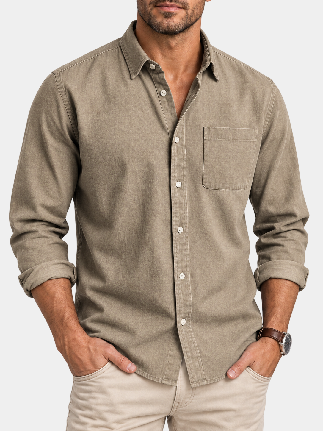 Premium Vintage Casual Long Sleeve Shirt