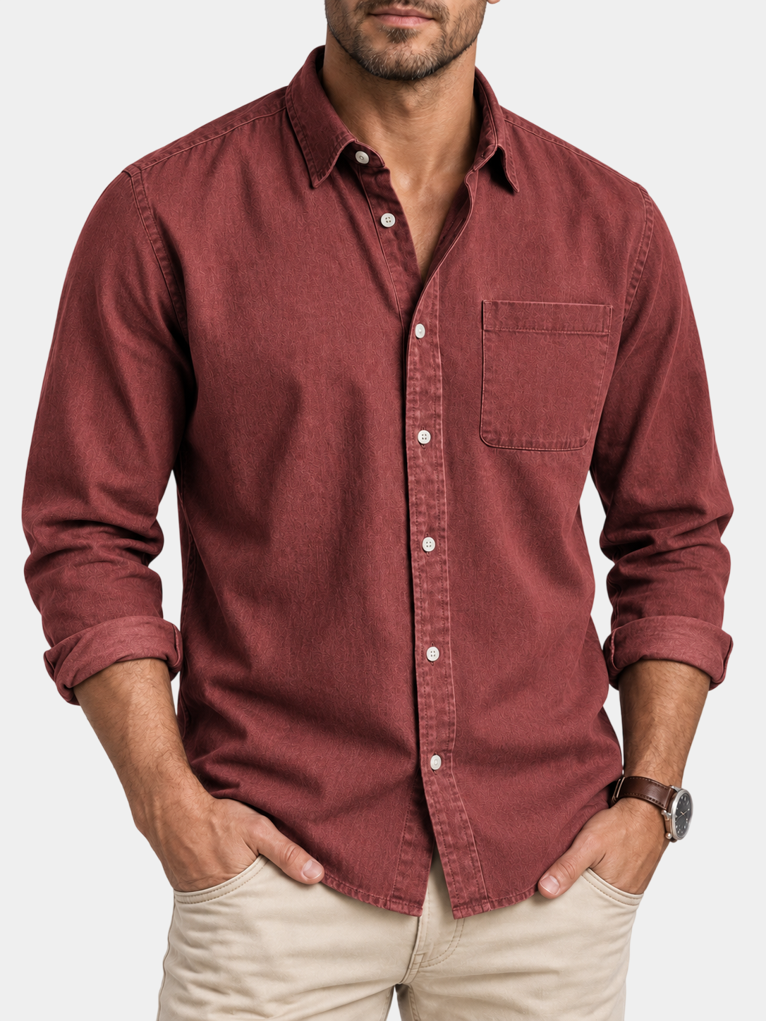 Premium Vintage Casual Long Sleeve Shirt