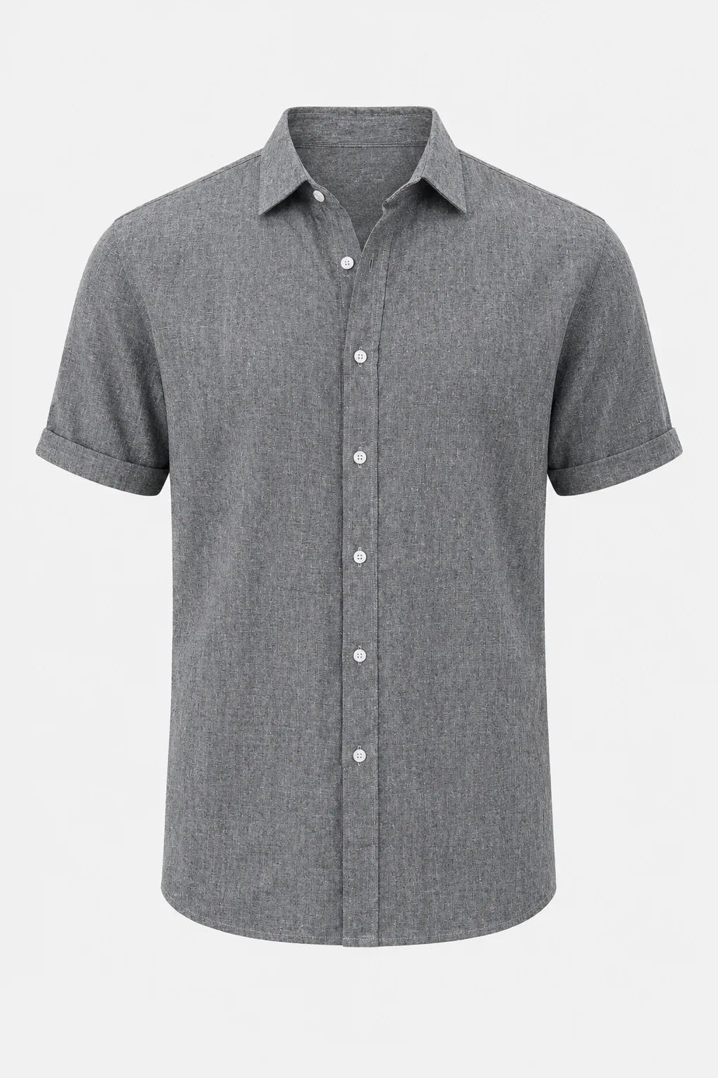 Casual Cotton Linen Short Sleeve Shirt