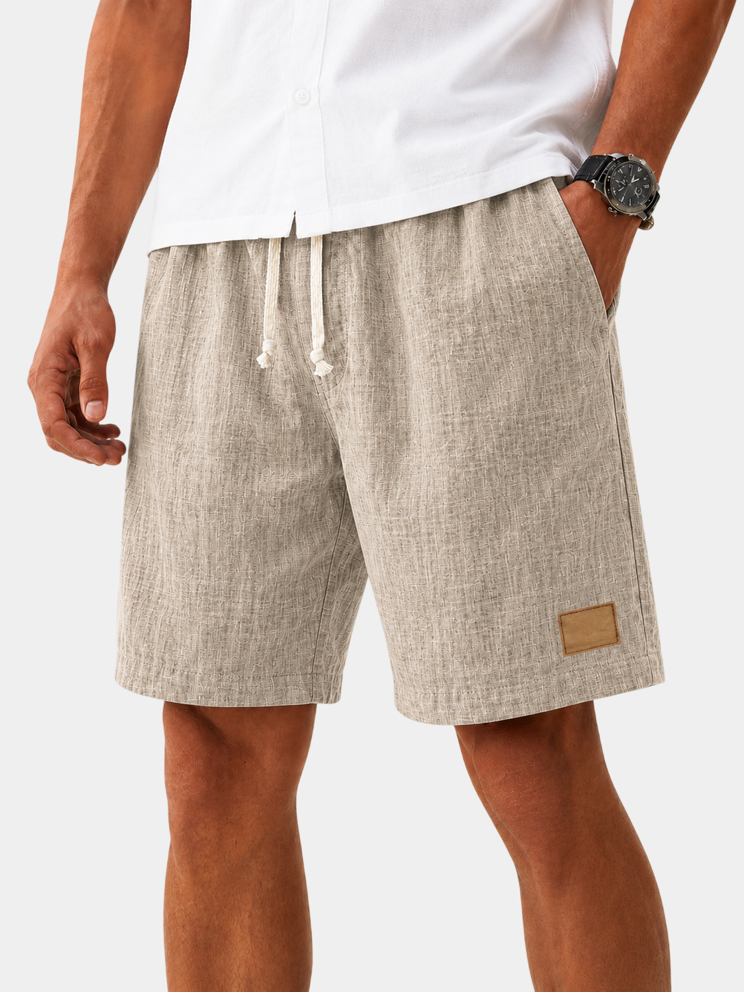 Lightweight Breathable Cotton Linen Shorts