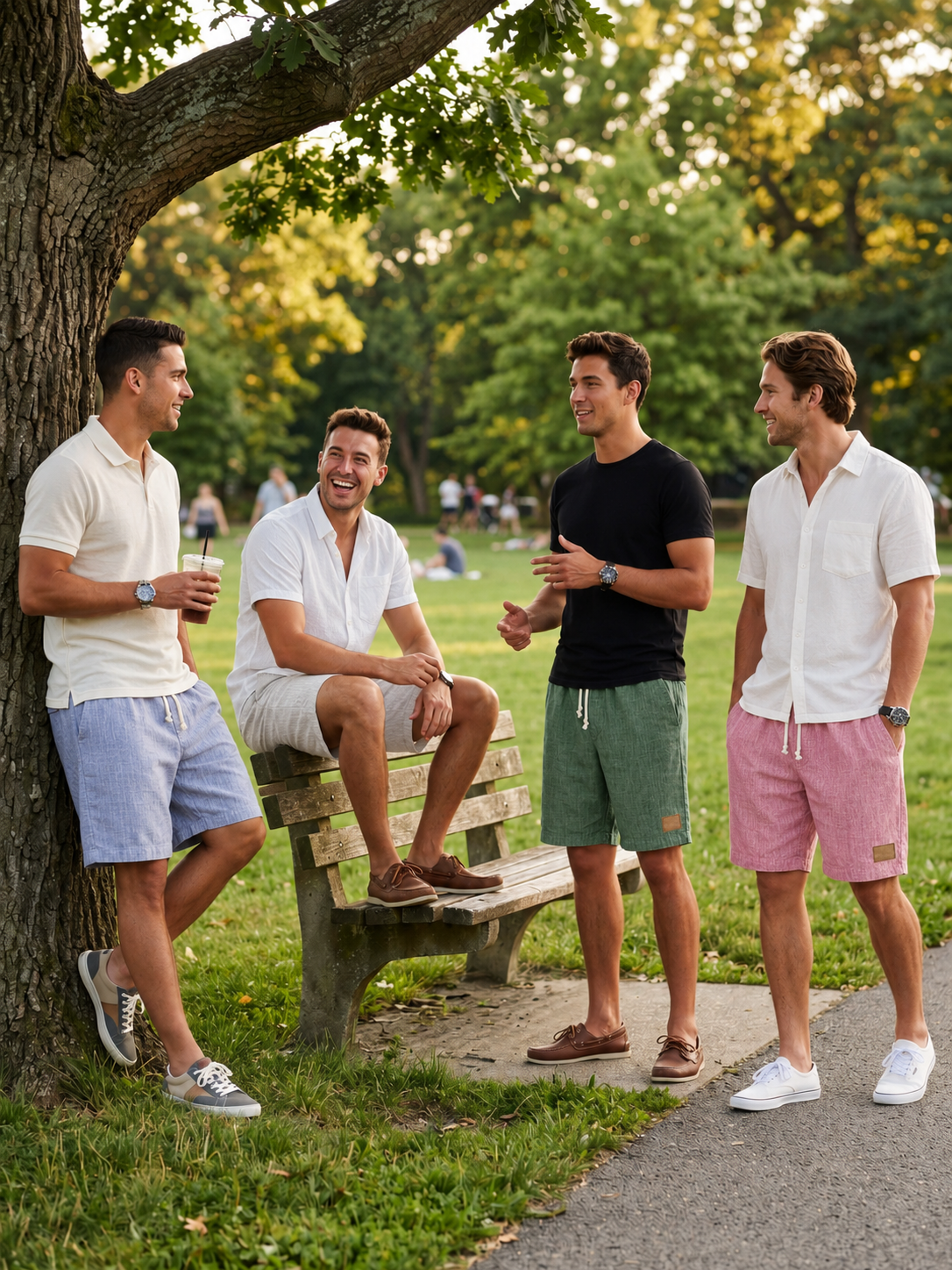 Lightweight Breathable Cotton Linen Shorts