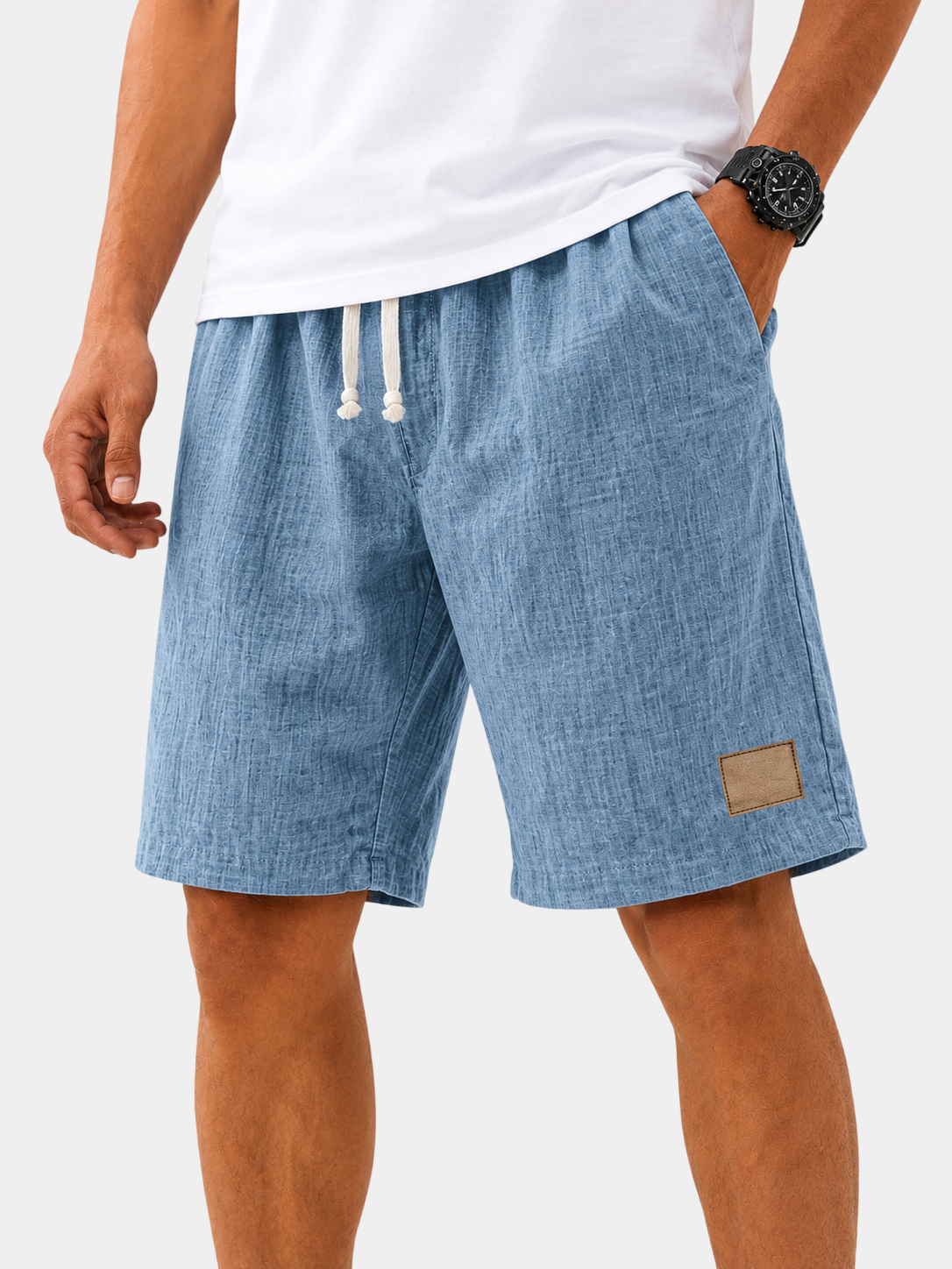 Lightweight Breathable Cotton Linen Shorts