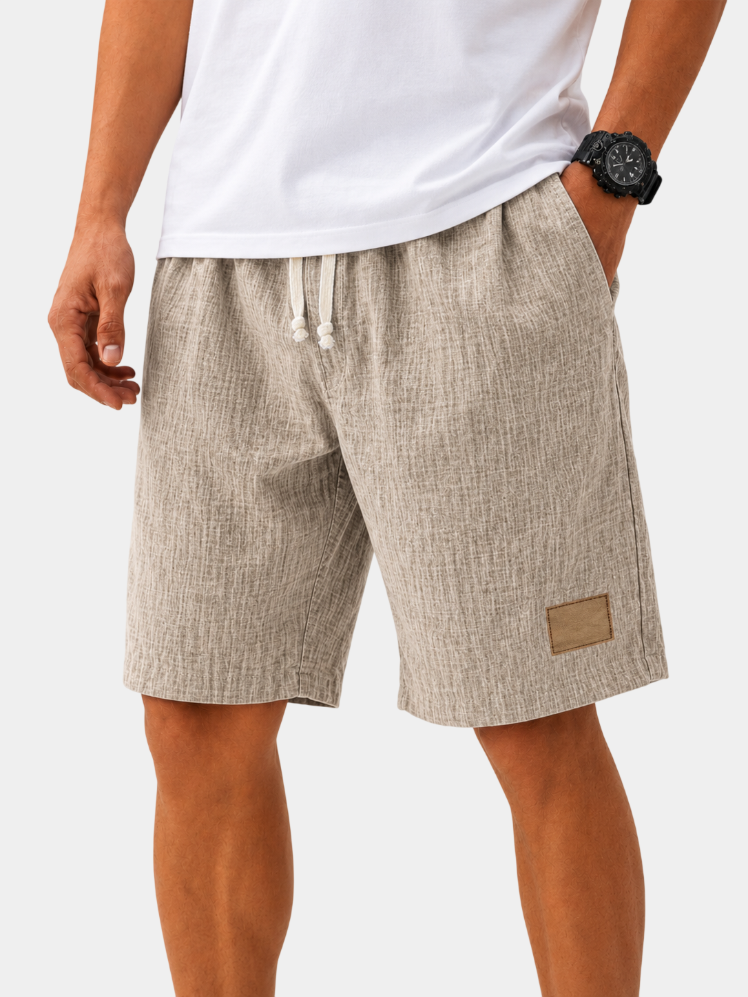 Lightweight Breathable Cotton Linen Shorts