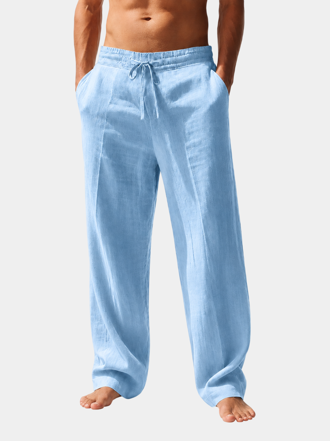 Everyday Relaxed-Fit Linen Drawstring Pants