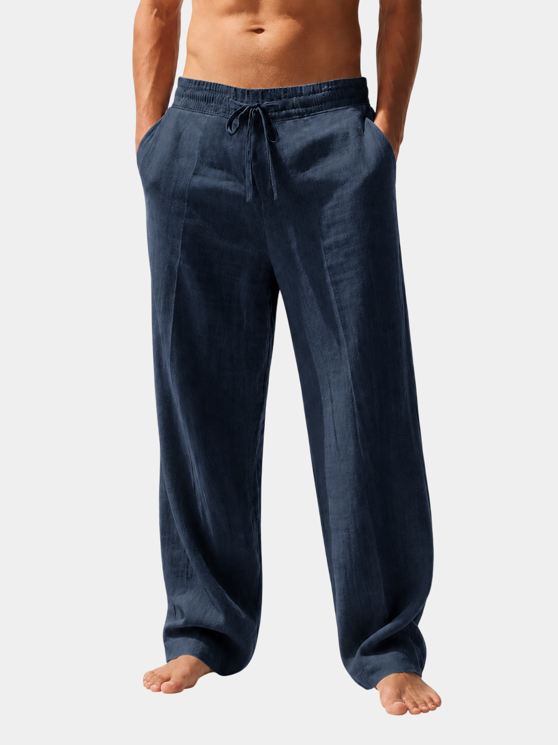 Everyday Relaxed-Fit Linen Drawstring Pants