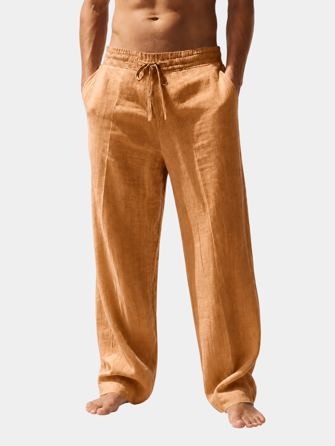 Everyday Relaxed-Fit Linen Drawstring Pants