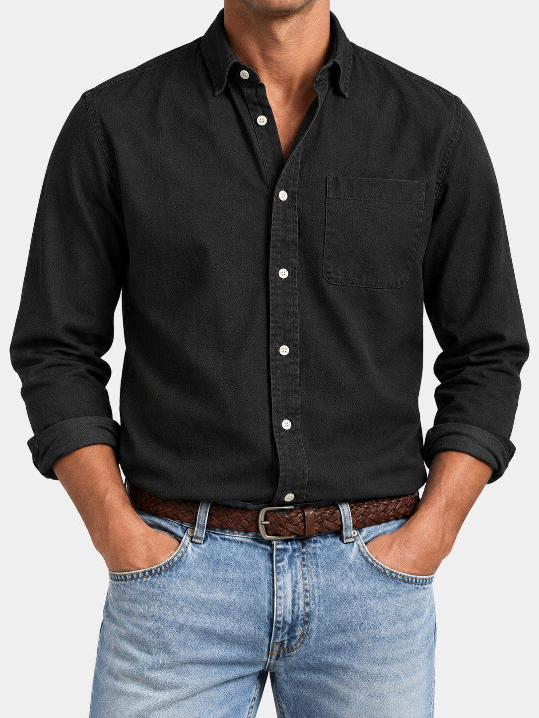 Premium 100% Cotton Vintage Long Sleeve Shirt