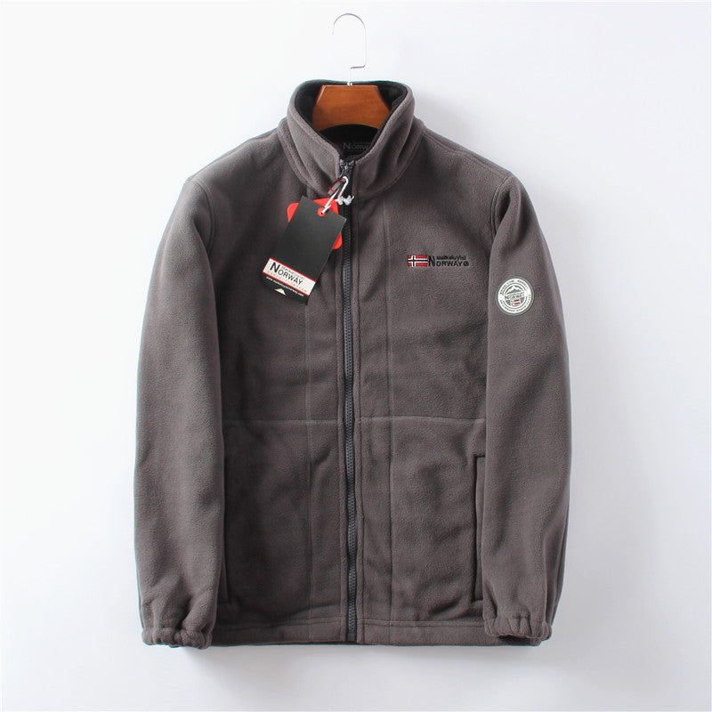 Norway Men's Thick Double-Layer Fleece Jacket