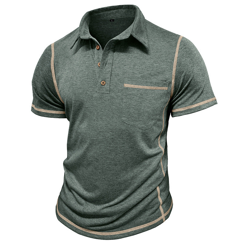 Men's Casual Slim Fit Cotton Blend Polo Shirt