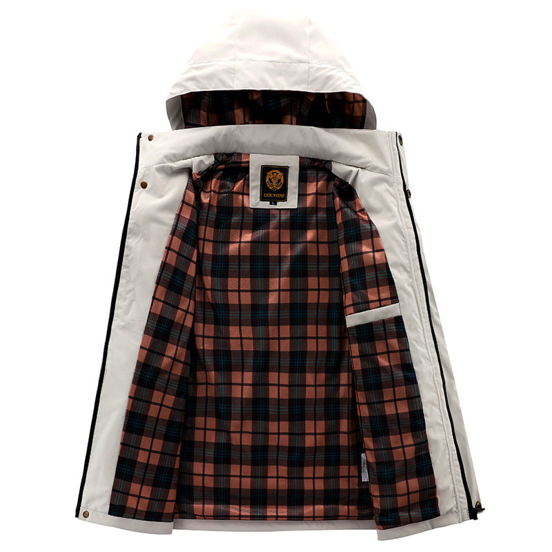Men's Outdoor Windbreaker Hooded Jacket