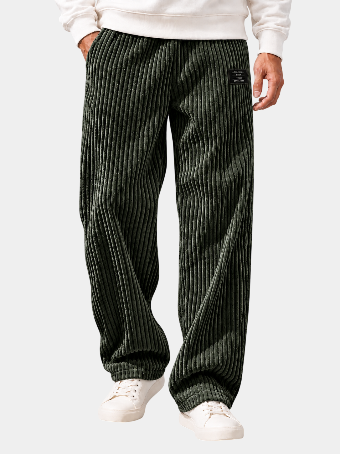 Relaxed Fit Thick Wide-Wale Corduroy Pants