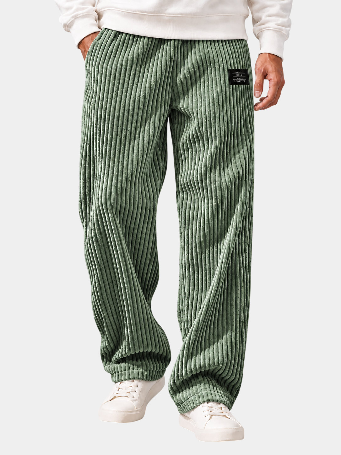 Relaxed Fit Thick Wide-Wale Corduroy Pants