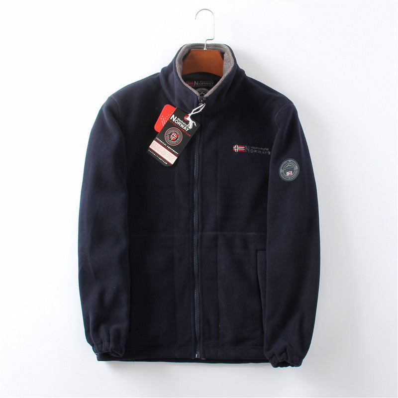 Norway Men's Thick Double-Layer Fleece Jacket