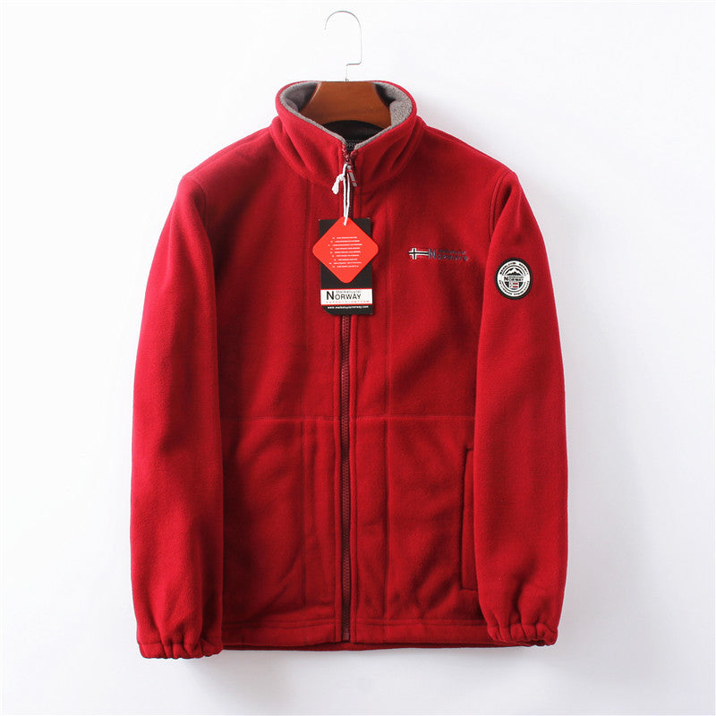 Norway Men's Thick Double-Layer Fleece Jacket