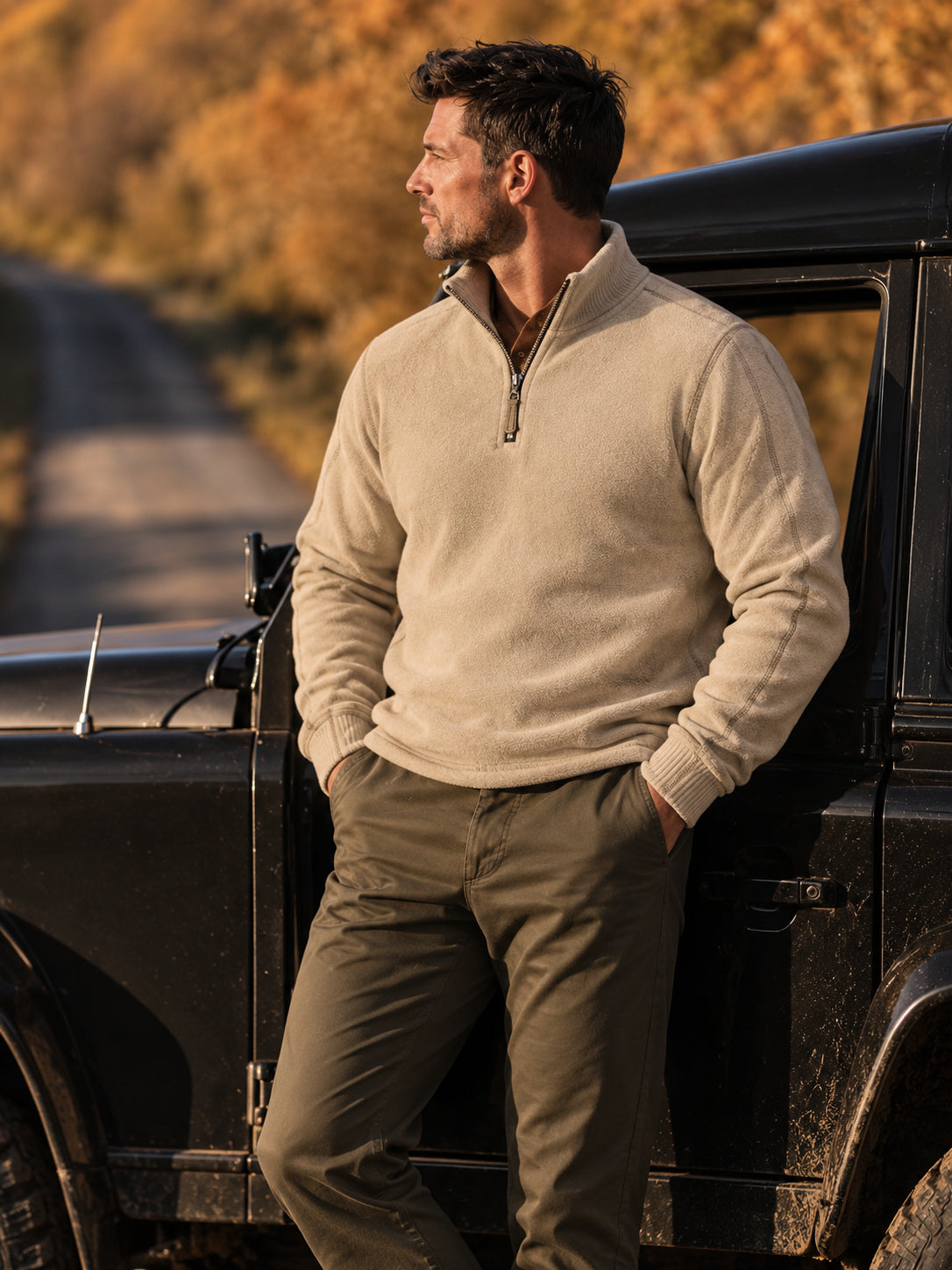 Premium Thick Stand Collar Polar Fleece Pullover
