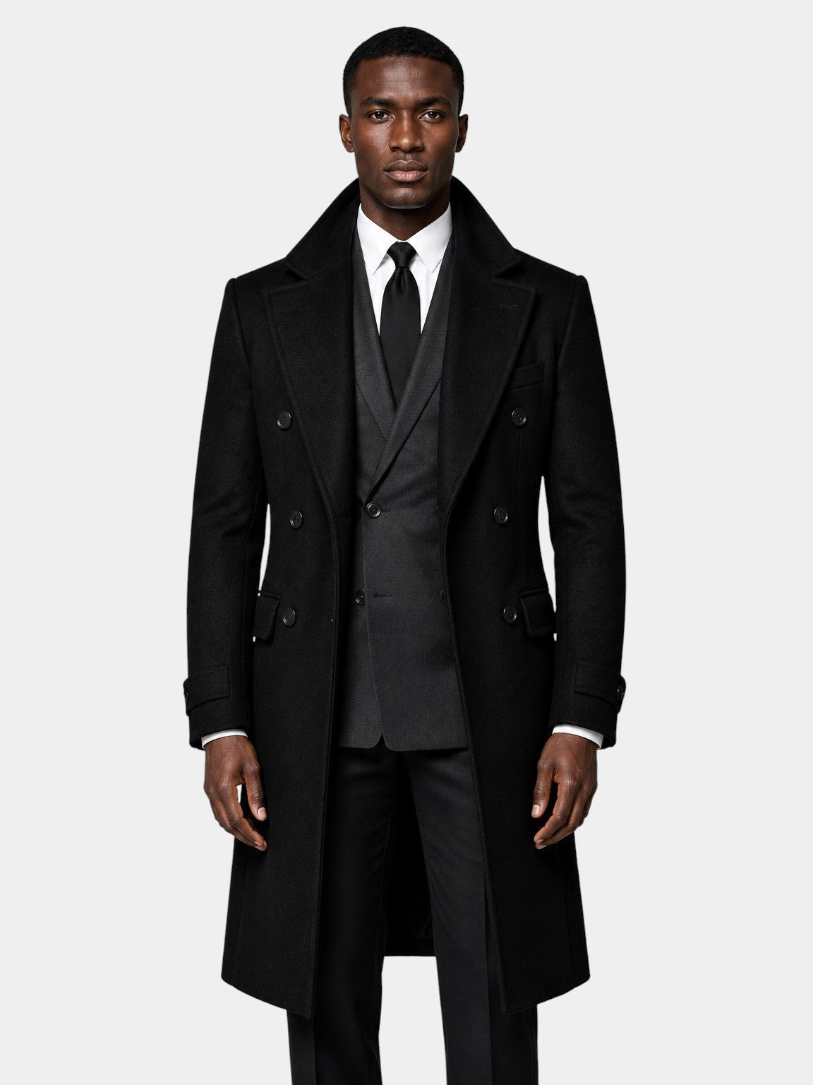 Ckesemen Long Wool Pea Coat