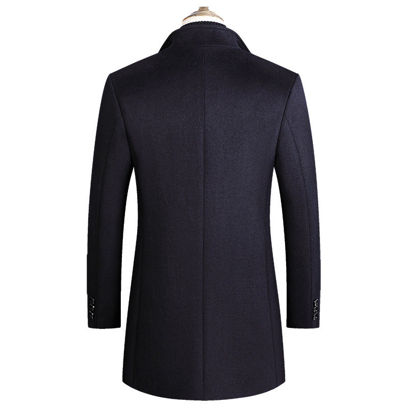 British Gentleman Winter Thick Wool Coat