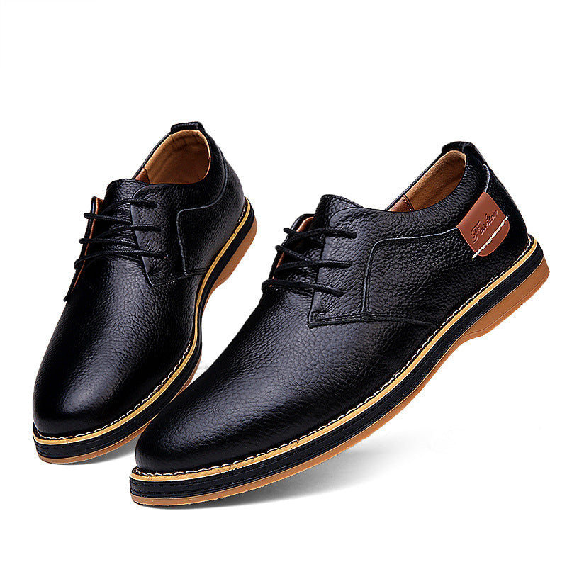 Men's Classic Lace-up Office Derby Leather Shoes