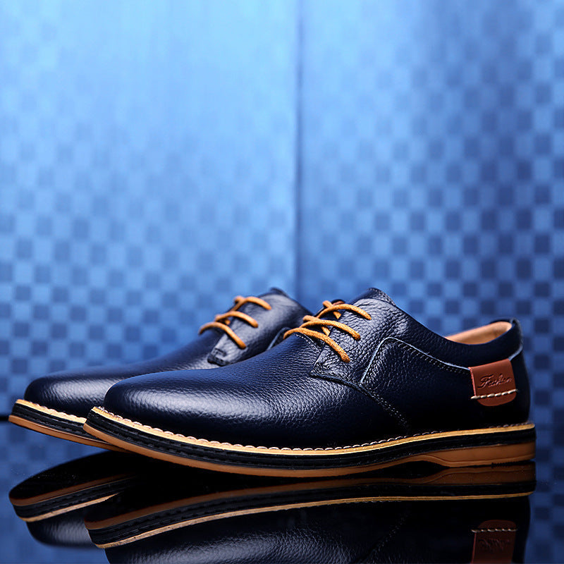 Men's Classic Lace-up Office Derby Leather Shoes