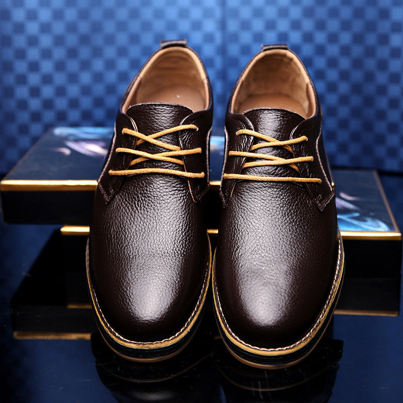 Men's Classic Lace-up Office Derby Leather Shoes