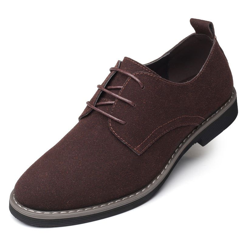 Men's Suede Casual Lace Up Oxfords Shoes