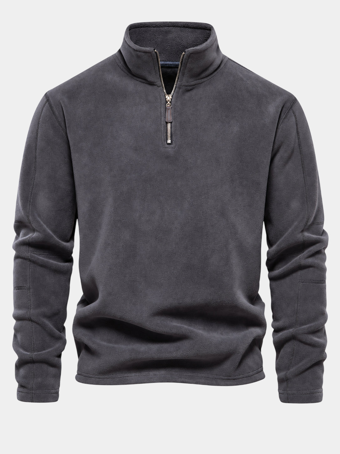 Premium Thick Stand Collar Polar Fleece Pullover