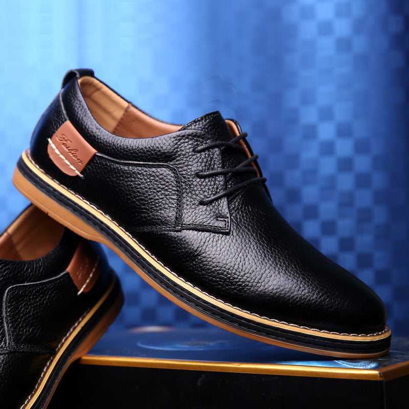 Men's Classic Lace-up Office Derby Leather Shoes