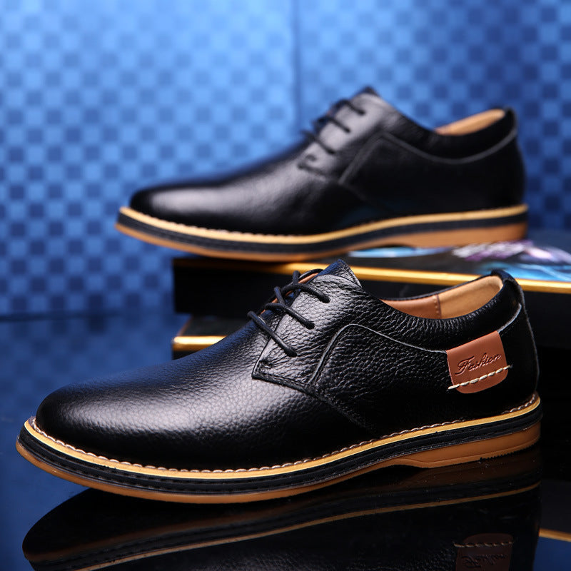 Men's Classic Lace-up Office Derby Leather Shoes