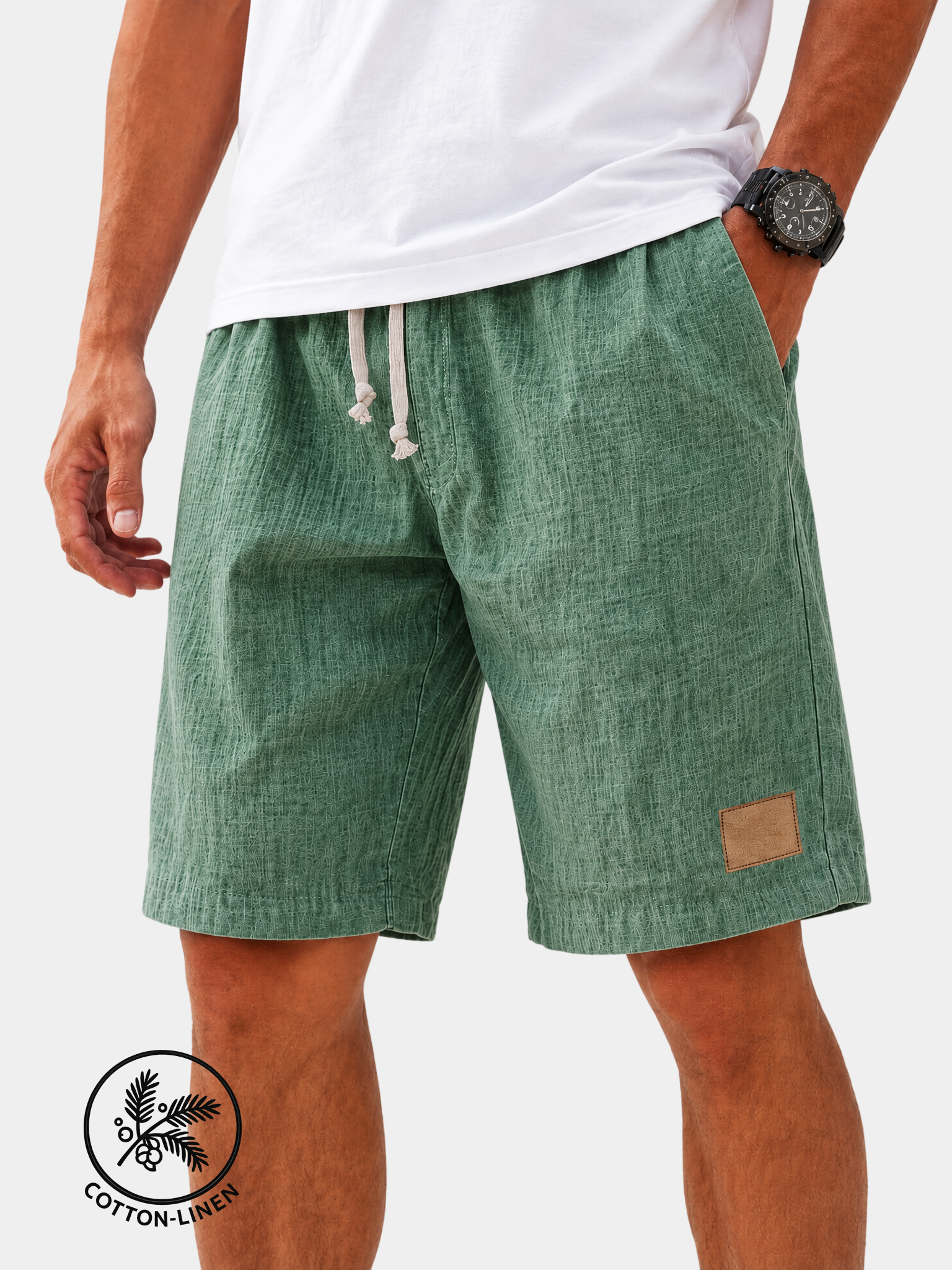 Lightweight Breathable Cotton Linen Shorts