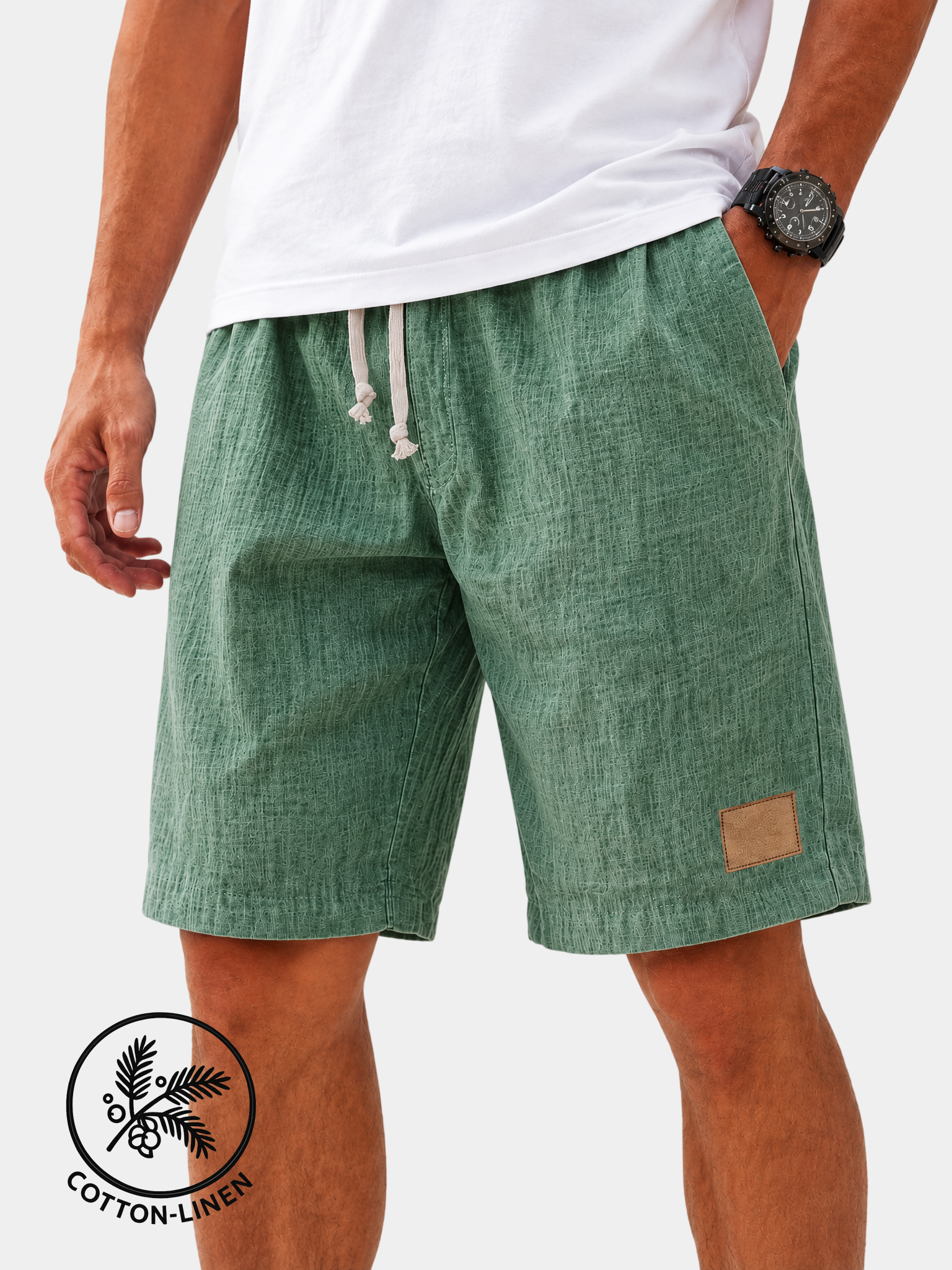 Lightweight Breathable Cotton Linen Shorts