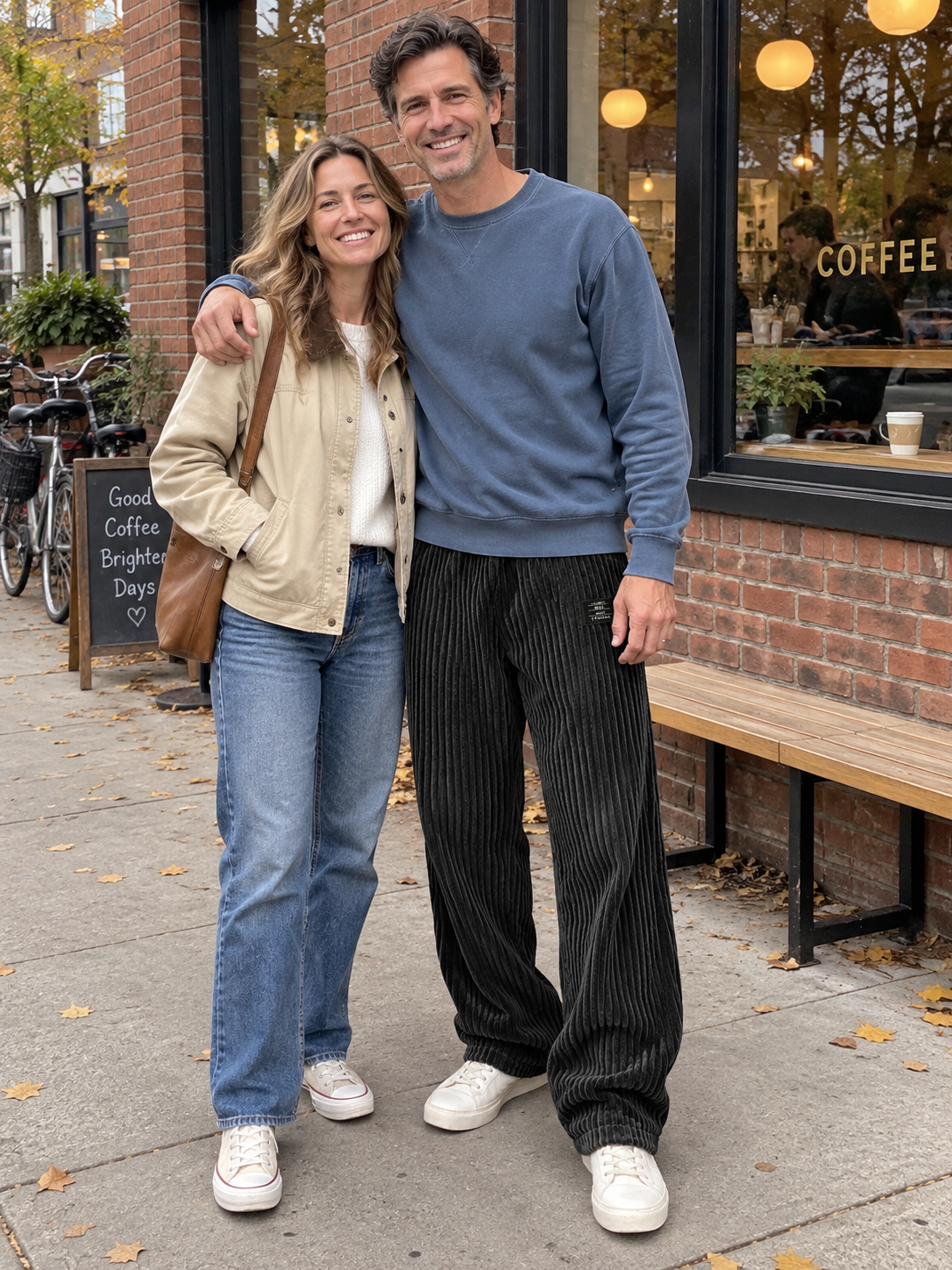 Relaxed Fit Thick Wide-Wale Corduroy Pants