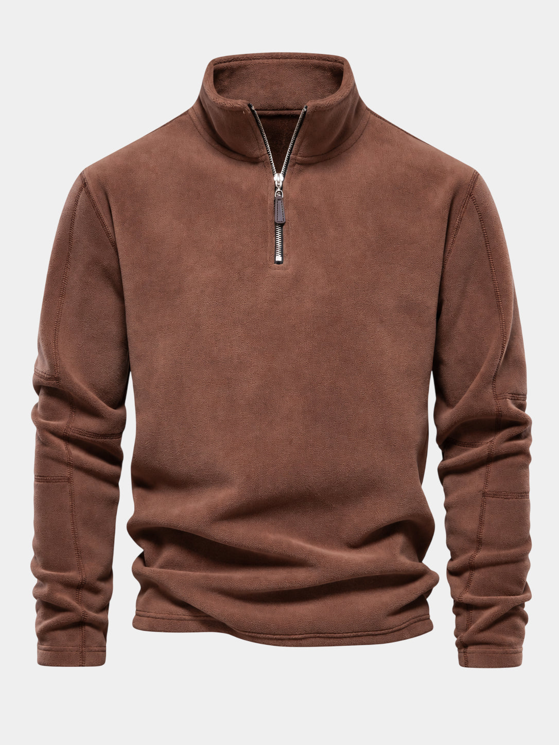 Premium Thick Stand Collar Polar Fleece Pullover