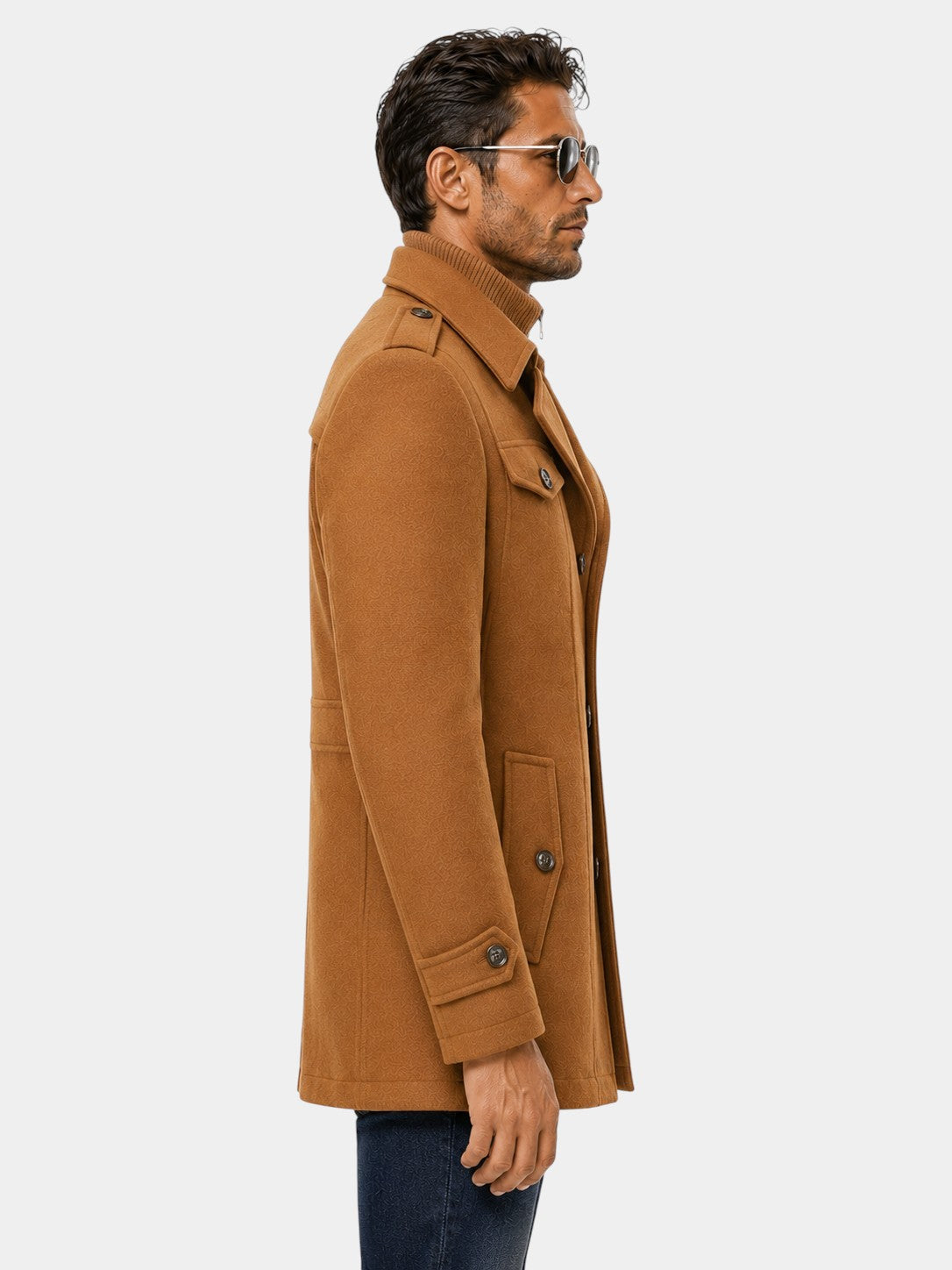 Ckesemen Double Layer Wool Coat