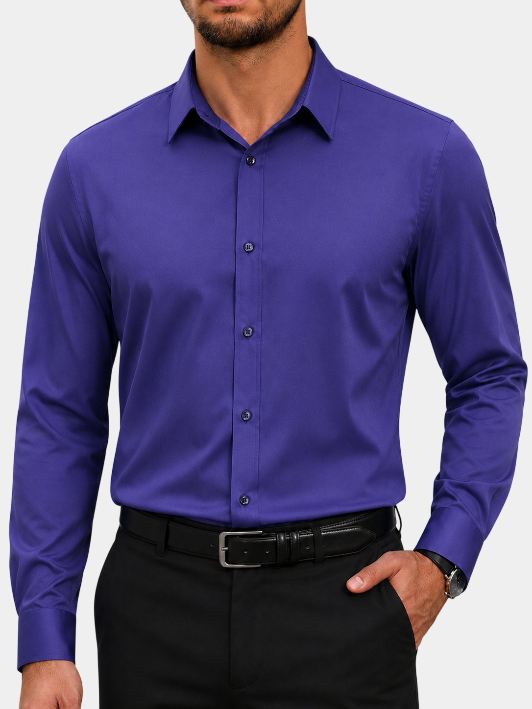Premium Stretch Wrinkle-Resistant Daily Dress Shirt