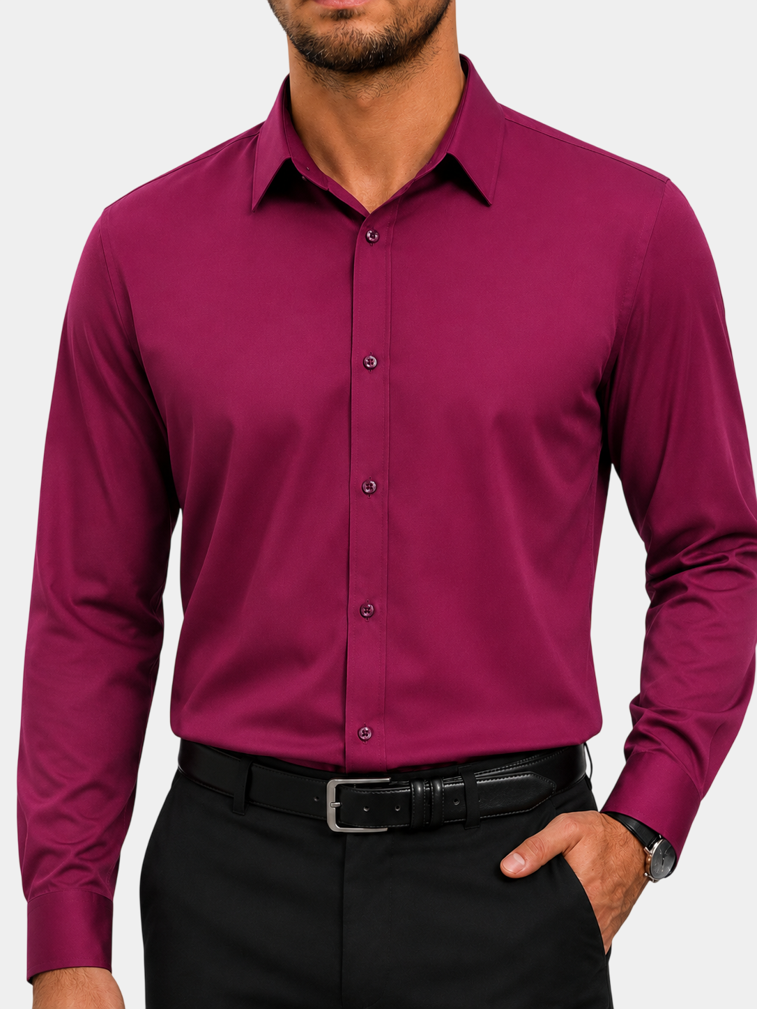 Premium Stretch Wrinkle-Resistant Daily Dress Shirt