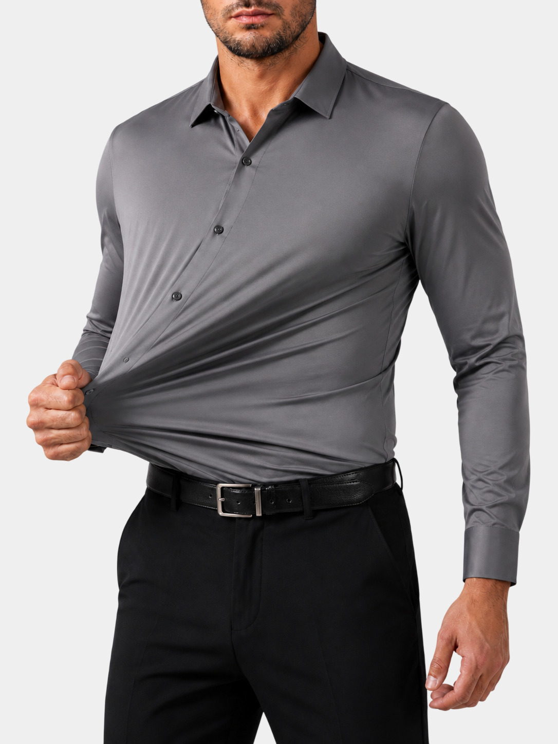 Premium 4-Way Stretch Wrinkle-Resistant Dress Shirt