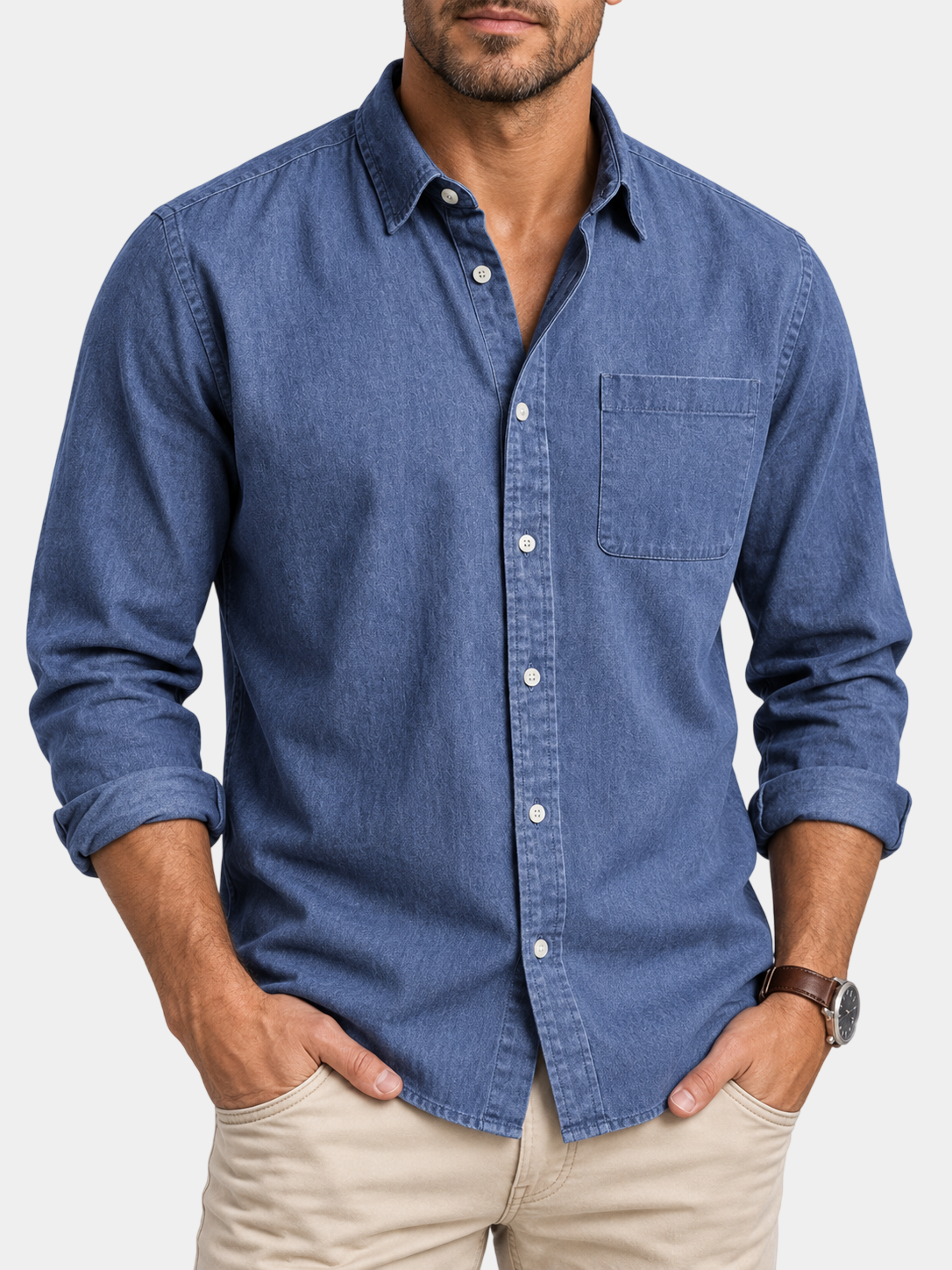 Premium Vintage Casual Long Sleeve Shirt