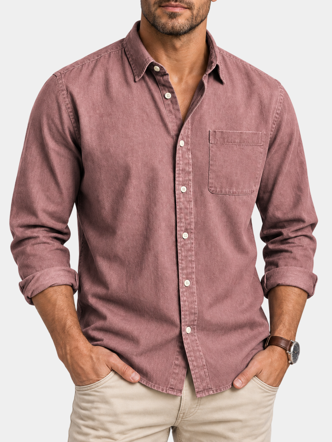 Premium Vintage Casual Long Sleeve Shirt